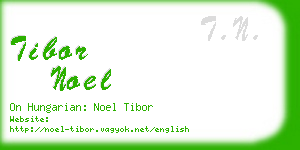 tibor noel business card